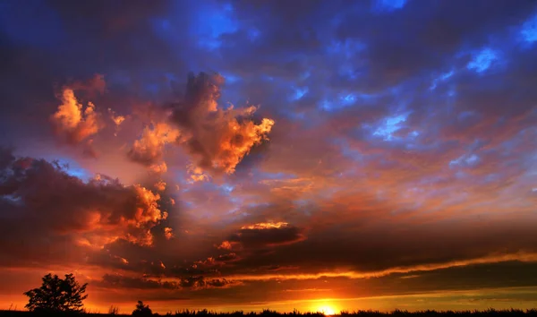 Magical Colors Sunset Hdr Landscape — ストック写真