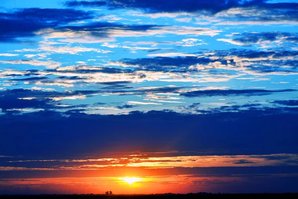 Cooling Sunset Colors Landscape — Foto de Stock