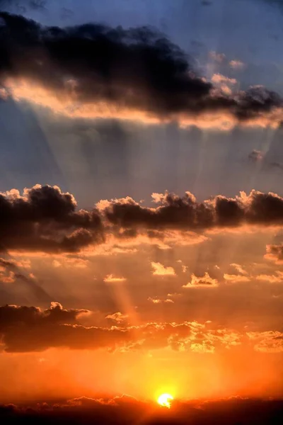 Majestic Sunset Summer — Stockfoto