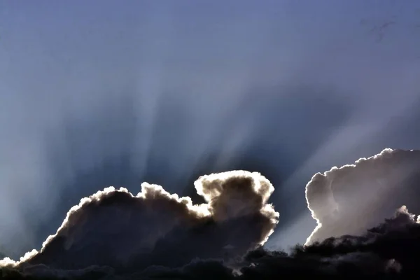 Sunlight Going Clouds — Foto Stock