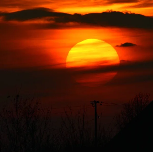 Ближе Солнцу Телефото Солнца — стоковое фото