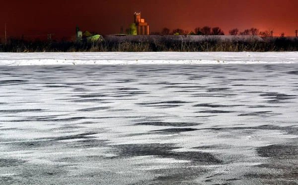 Beautiful View Lake Winter — Stock Photo, Image