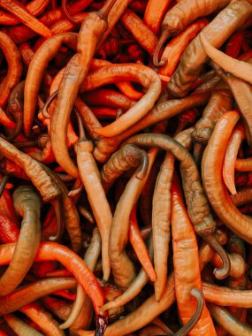 Arka plan olarak yemek pişirmek için kırmızı biber