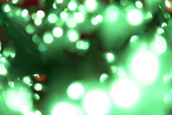 Luzes de grinalda de Natal no bokeh de véspera de Ano Novo — Fotografia de Stock