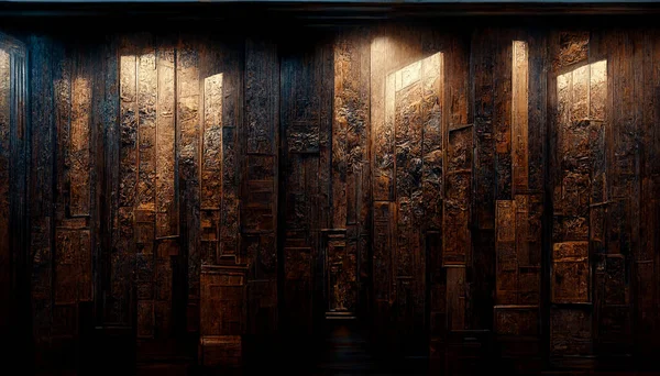 Dark ebony wooden victorian mansion texture