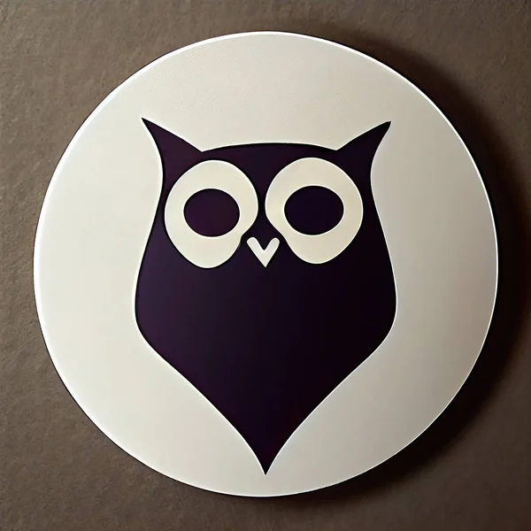 Owl logo design with empty space
