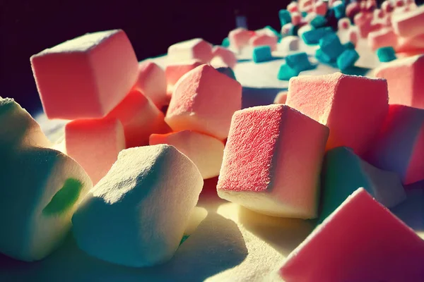 Beautiful delicious marshmallow for menu and ads