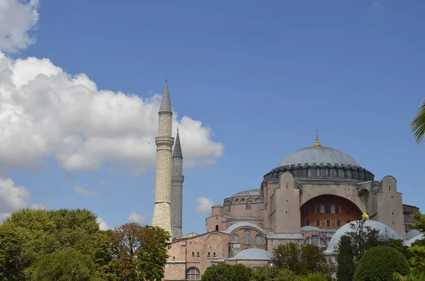 Exterior Architectural Details Hagia Sophia Mosque Istanbul Turkey — Fotografia de Stock