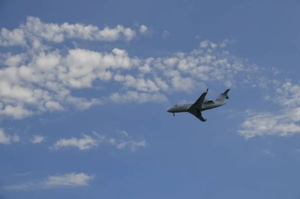 Estambul Bakirkoy Turquía Agosto 2022 Jet Privado Día Verano Cielo — Foto de Stock