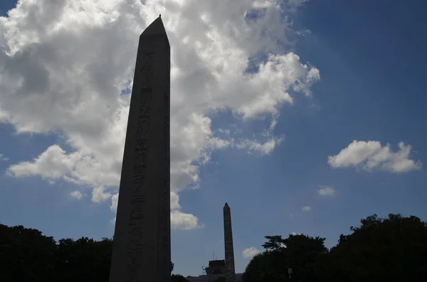 Istanbul Sultanahmet Square Theodosius obelisk and sky
