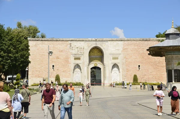 Istambul Fatih Agosto 2022 Entrada Palácio Istambul Topkapi — Fotografia de Stock