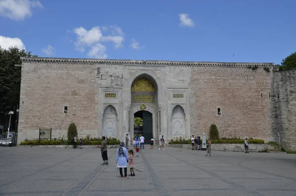 Istambul Fatih Agosto 2022 Entrada Palácio Istambul Topkapi — Fotografia de Stock