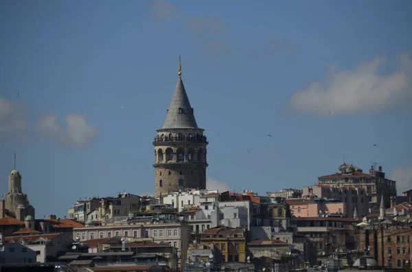 Galata Kulesi Binaları Stanbul Türkiye — Stok fotoğraf