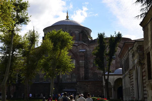 Istambul Turquia Ekim 2022 Igreja Irene Pátio Palácio Topkapi Arquitetura — Fotografia de Stock