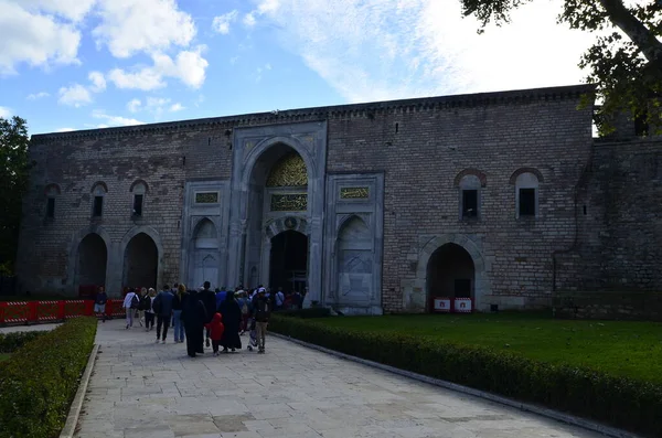 Istambul Turquia Setembro 2022 Palácio Topkapi Otomano Portão Palácio — Fotografia de Stock