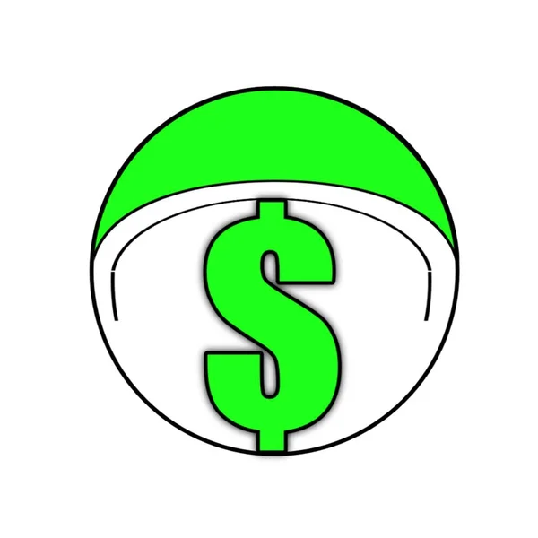 Ілюстрація Логотипу Долара Підходить Тла Шаблону — стокове фото