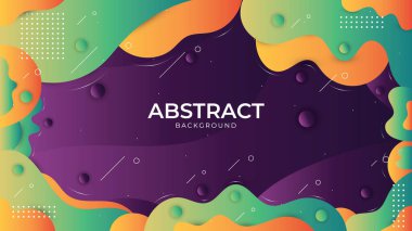 Soyut renkli degrade geometrik arka plan