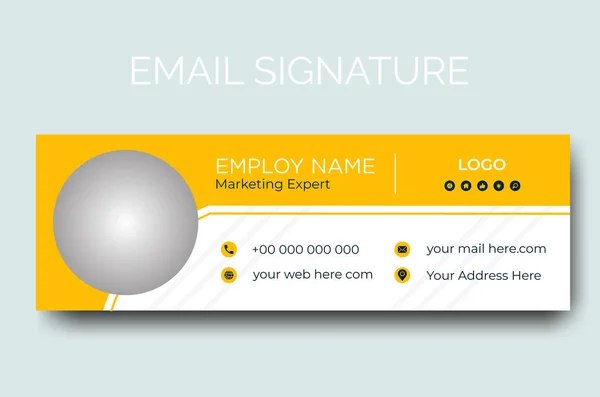 Professional Email Signature Template Design