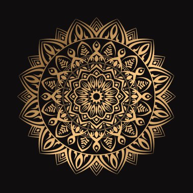 Mandala Arkaplanı, İslami Mandala Şablonu, Lüks Süslü Mandala Tasarım Vektör Arkaplanı