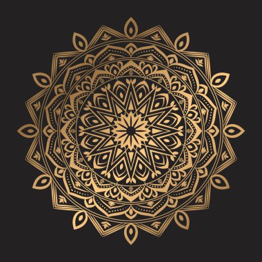 Mandala Arkaplanı, İslami Mandala Şablonu, Lüks Süslü Mandala Tasarım Vektör Arkaplanı