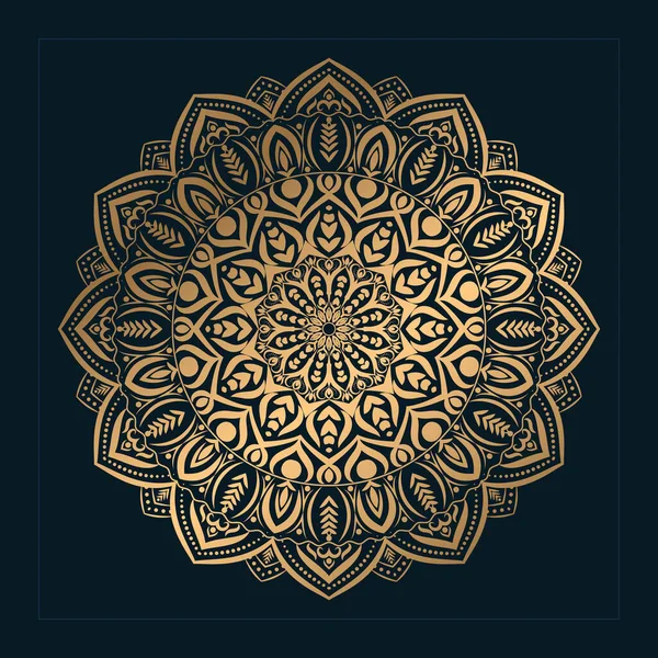 Mandala Háttér Iszlám Mandala Sablon Luxus Díszítő Mandala Design Vektor — Stock Vector