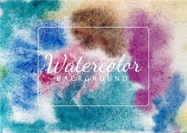 El yapımı Suluboya Doku Arkaplan Vektörü, Renkli el yapımı Soyut Arkaplan