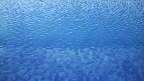 Kleurrijke Samenvatting Van Het Wateroppervlak Het Zwembad — Stockvideo