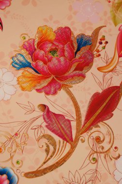 Çiçekli dekoratif bir fotoğraf. Fotoğraftaki resim.. 