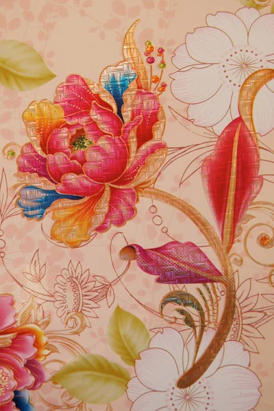 Çiçekli dekoratif bir fotoğraf. Fotoğraftaki resim.. 