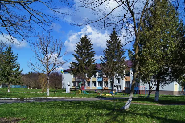 Escuela Ternopil Vacaciones Las Vacaciones Los Graduados Escuela Ternopil — Foto de Stock