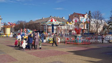 Ternopil Peace. Ternopil sokakları. Çocukların dünyası..