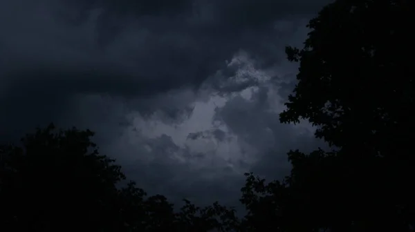 Sommergewitter Der Ukraine Himmel Gewitterwolken Warme Sommergewitter Stürmischer Himmel Der — Stockfoto