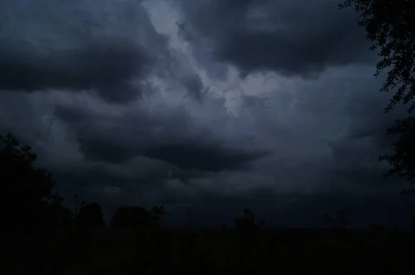 Summer Ukrainian Thunderstorms Skies Storm Clouds Warm Summer Thunderstorms Stormy — Stock Photo, Image