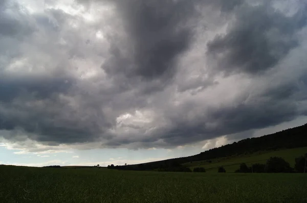 Été Orages Ukrainiens Ciel Dans Les Nuages Orageux Orages Été — Photo