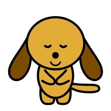 Eğik bir köpeğin resmi.