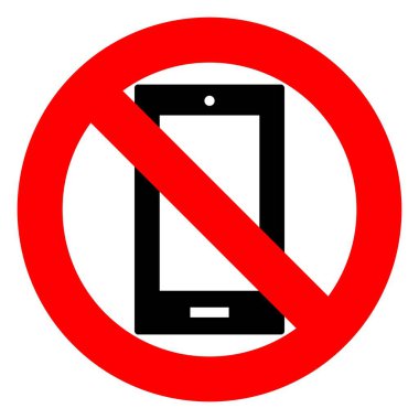 Akıllı telefon işareti olmayan bir çizim