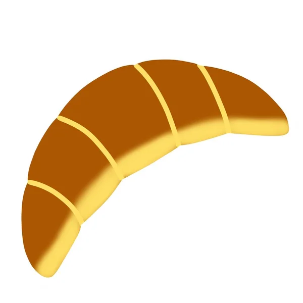 Een Illustratie Van Een Croissant — Stockfoto