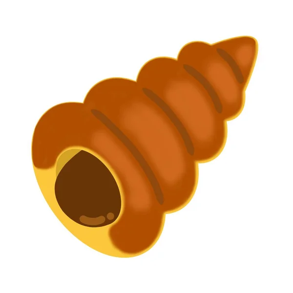 Illustration Chocolate Cornet — Stock Photo, Image