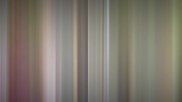 Abstrakter verschwommener beweglicher Hintergrund mit vertikalen linearen Mustern, die Formen und Farben wechseln. Texturierter leuchtender Hintergrund für Präsentationen — Stockvideo