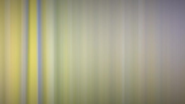 Абстрактный размытый движущийся фон с вертикальным линейным узором, изменяющим формы и цвета. Текстурированный светящийся фон для презентаций — стоковое видео