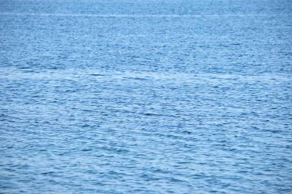 Closeup Seascape Surface Blue Sea Water Small Ripple Waves — Stock Photo, Image