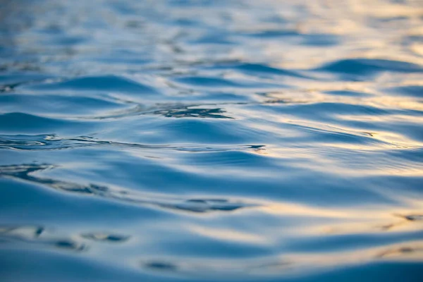 Gros Plan Paysage Marin Surface Eau Mer Bleue Avec Petites — Photo