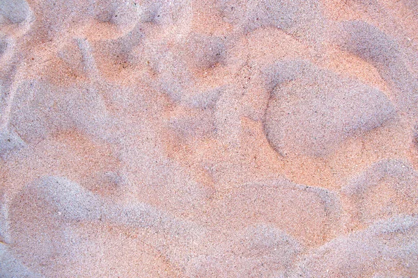 Плоский Вид Чистую Желтую Песчаную Поверхность Покрывающую Прибрежный Пляж Песчаная — стоковое фото