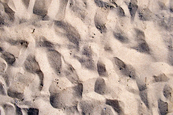 Flache Ansicht Der Sauberen Gelben Sandoberfläche Die Den Strand Meer — Stockfoto