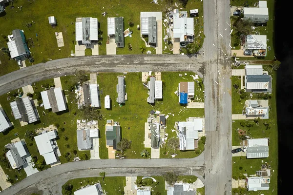Orkanen Ian Förstörde Hem Florida Bostadsområde Naturkatastrofer Och Deras Konsekvenser — Stockfoto
