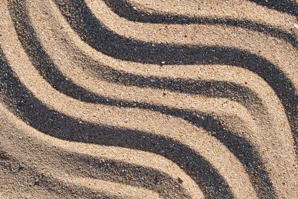 Wavy Pattern Natural Beach Sand Background Summer Designs — Stock Photo, Image