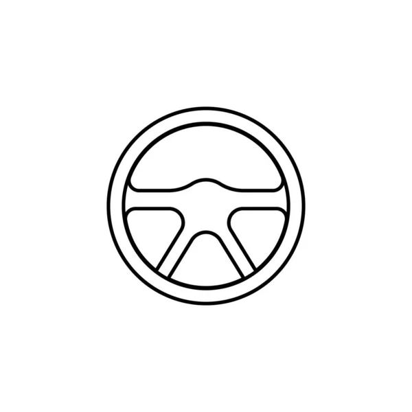 Дизайн Логотипа Векторного Рисунка Рулевого Колеса — стоковый вектор