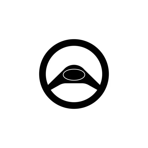 Ikona Wektora Koła Kierownicy Ilustracja Projekt Logo — Wektor stockowy
