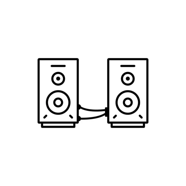 Icono Del Sistema Sonido Vector Ilustración Logo Diseño — Archivo Imágenes Vectoriales