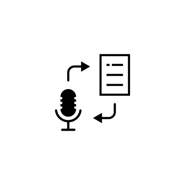 Icône Discours Texte Modèle Logo Illustration Conception Vectorielle — Image vectorielle